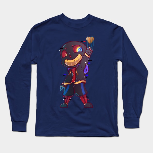 Chibi Error Sans - Undertale Long Sleeve T-Shirt by GirLys Art